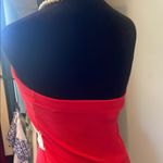 Super cute Red Strapless Dress with Lace Detail Size XS Photo 2