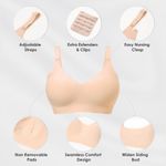 As Fairy Seamless Nursing Bra Breastfeeding Wireless Sleep Maternity Bralette L Size L Photo 3