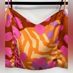 Christian LaCroix Crop Top Colorful Animal Print Art Ruched Back Y2K Size Large Photo 4