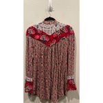 Free People Wildflower Bohemian Fields Long Sleeve Multicolor Tunic Photo 7