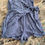 See You Monday Los Angeles Blue Tie Front Romper! Photo 4