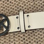 Michael Kors white belt with silver buckle Photo 2