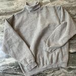 Turtle Neck Grey Sweatshirt Gray Size L Photo 0