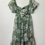 Abercrombie & Fitch  Emerson Off-The-Shoulder Drama Organza Maxi Dress Size MT Photo 4