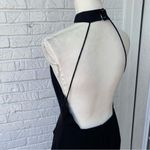 C/meo collective Adept Women's Black High Neck Backless Ruched Midi Dress Size M Size M Photo 4