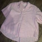 XiRENA CHAYSE TOP ROSE GOLD button down top striped spring boho contemporary Pink Size XS Photo 6