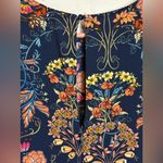 I. Madeline Woman’s Floral Formal Long Sleeve Classic Chic Dress Size Small Blue Photo 4