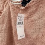 American Eagle  size small New with Tags pink long sleeve crop babydoll top shirt Photo 4