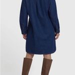 NYDJ  NWOT Dark Indigo Reese Long Sleeve Denim Shirtdress w/ Pockets! Photo 1