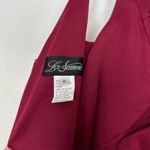 La Femme  One-Shoulder Jersey Gown in Burgundy Size US 0 Photo 4