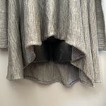 Max edition Lagenlook Tunic Sweater Top Wool Blend Gray Boho Log Sleeve Boat Neck High Low Photo 2