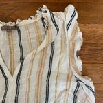 Lilla P Woven Stripe Ruffle Sleeve Tank Photo 13