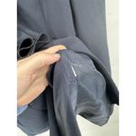 ZARA  Frock Ruffle Coat Women Medium Navy Blue Nautical Whimsigoth Dark Feminine Photo 7