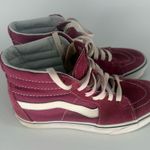 Vans Off the Wall Skateboard High Top Shoes Sneakers Men Sz 5.5 Women 7 Pink Red Photo 4