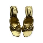 Schutz new  𒀭 Fairy High Heeled Sandal 𒀭Metallic Gold Shimmer Leather 𒀭 7.5M 𒀭 Photo 10