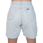 Vintage 80s Chic High Waisted Denim Shorts Blue Size 25 Photo 2