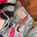 A New Day Women's Puff Short Sleeve Dress - Blue Floral XS Photo 1