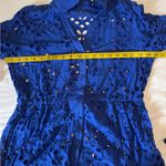 Lilly Pulitzer Amrita Romance Midi Eyelet True Navy Soiree Eyelet Dress Size 10 Photo 13