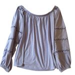 Lilly Pulitzer KATT Top Periwinkle Purple Off Shoulder Long Sleeve S NWT Photo 5