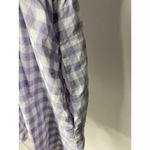 Hill House  The Adeline Gingham Purple Cottagecore Mini Dress Women's Small Plaid Photo 2