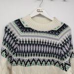 Mountain & Isles Colorful Fair Isle Cable Knit Sweater Acrylic Size SM Purple Photo 1