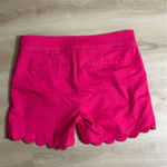 Isaac Mizrahi  Hot Pink Scalloped Hem Shorts Size 6‎ High Waist Photo 6