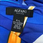 Alfani  Large Petite Blue Floral Faux Wrap Dress Photo 4