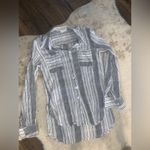 Jen's Pirate Booty Jen’s pirate booty Gaya Blouse in White Black Stripe cotton fall casual revolve Photo 5