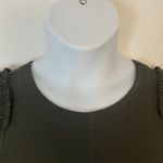 Madewell  Women's Crew Neck Puff-Sleeve Relaxed Tee Dark Green XS X-Small New Photo 2