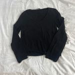 Brandy Melville  andi v neck cotton sweater Photo 0