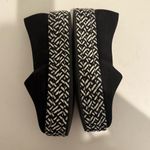 ALL SAINTS Bora Platform Espadrilles Loafer Black White Woven and Suede Size 38 Photo 10