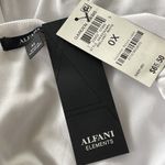 Alfani 0X-Large Top Sleeveless Scoop Neck Lined Overlay Stretch Side Slits White Photo 6