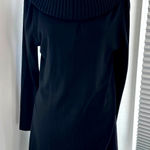 Alice + Olivia  Merino Wool Black Sweater Dress Oversized Cowl Neck Small or XS Photo 0