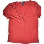 Forever 21  Women's V Front Ribbed Top Sz S Photo 0