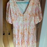 In The Style Mini Dress Floral Vneck Tiered Skirt Size 12 TALL NEW NWT Photo 0