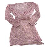 Billabong Dress Womens Small Pink Lady Daisy Wrap Mini Spring Romance Photo 1