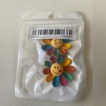 Rainbow Color Sunflower‎ Smiling Face Design Dangle Earrings Cute Knit St… Yellow Photo 6
