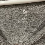 SO  Medium cozy tunic grey long sleeve top Photo 2