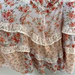 Altar'd State NEW Altar’d State Coral Peach Aderny Floral Mini Dress Size Large NWT Photo 8