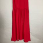 Privacy Please  Revolve Dress Red Lobster Maxi XS Ruffle Sleeve Gown‎ NO BELT Photo 12