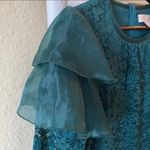 Rachel Parcell Green Flutter Sleeve Blouse Photo 5