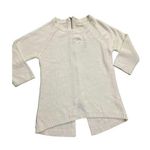 ZARA  Knit white sweater with zip up back sz medium Photo 0