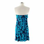 Jay Godfrey  Silk Chiffon Sleeveless Cocktail Dress Blue Mini Sweetheart 10 EUC Photo 1