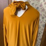 Nine West  Mustard Yellow Long Sleeve Top Photo 3