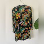 LIOLA Vintage Made In Italy Long Sleeve Kimono BLOUSE SIZE 8 USA Multicolour Black Photo 1