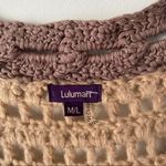 Lulumari  Boho Crochet Tie Front Sweater M/L Photo 1