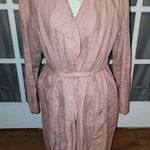 Catherine Malandrino  Womens Linen‎ Wrap Dress Medium Photo 0