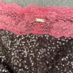 Beach Bunny  Sequin Bikini Bottom Gray Pink Photo 3