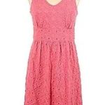 Banana Republic Mad Men Women's Sleeveless Eyelet, Pink Dress, Size 4, $38, B66 Photo 0