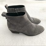 Sole Society Grey Suede Vixen Ankle Low Heel Boots 6 Photo 7